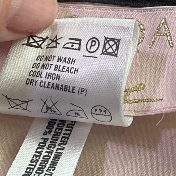 Escada Black Lace Pink Silk Pencil Skirt Coquette Romantic Party Holiday Glam 40 - Picture 10 of 11